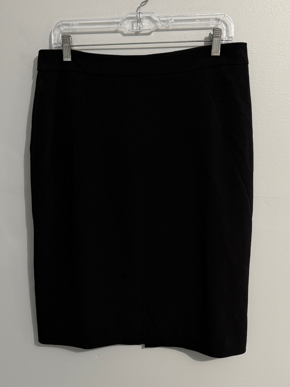 Ann Taylor Skirt Womens 12 Black Pencil Smart Academia Business Workwear